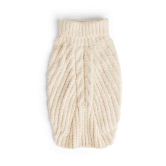 Merry Makings Chunky Knit Sweater for Pets, Small, & medium White - Picture 4 of 13